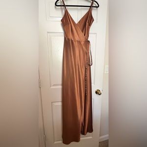 Birdy Grey Cindy Satin Dress (Rust)